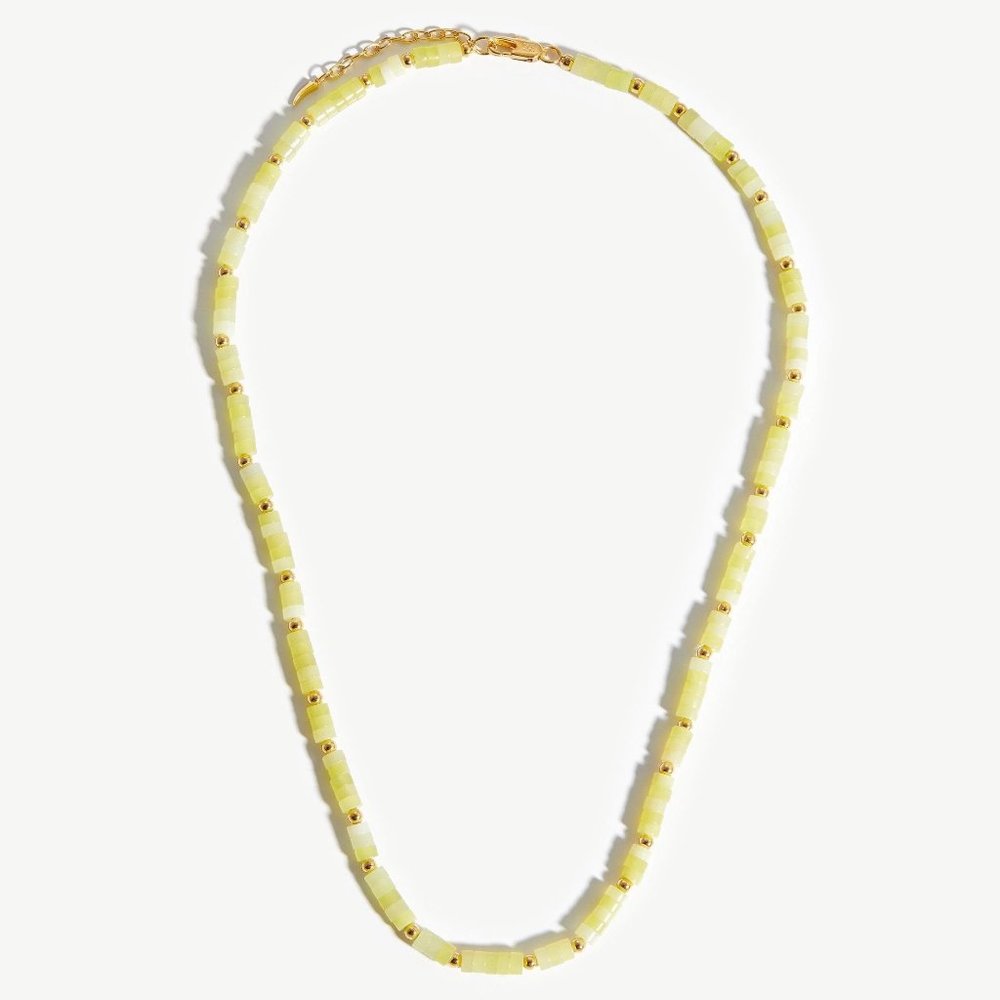 BNWOT Missoma Medium Beaded Stack Necklace NEVER WORN in 18ct Gold Plated Yellow